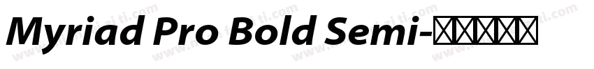 Myriad Pro Bold Semi字体转换